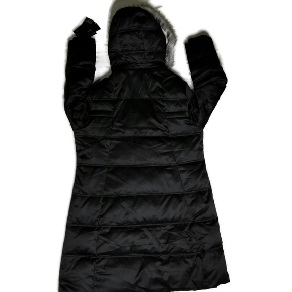 SOLD - NWT London Fog Long Down Jacket Coat XL With Hood - Picture 2 of 8